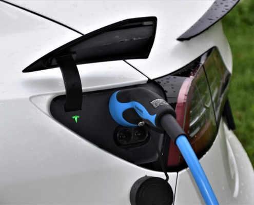 Electric Car being charged